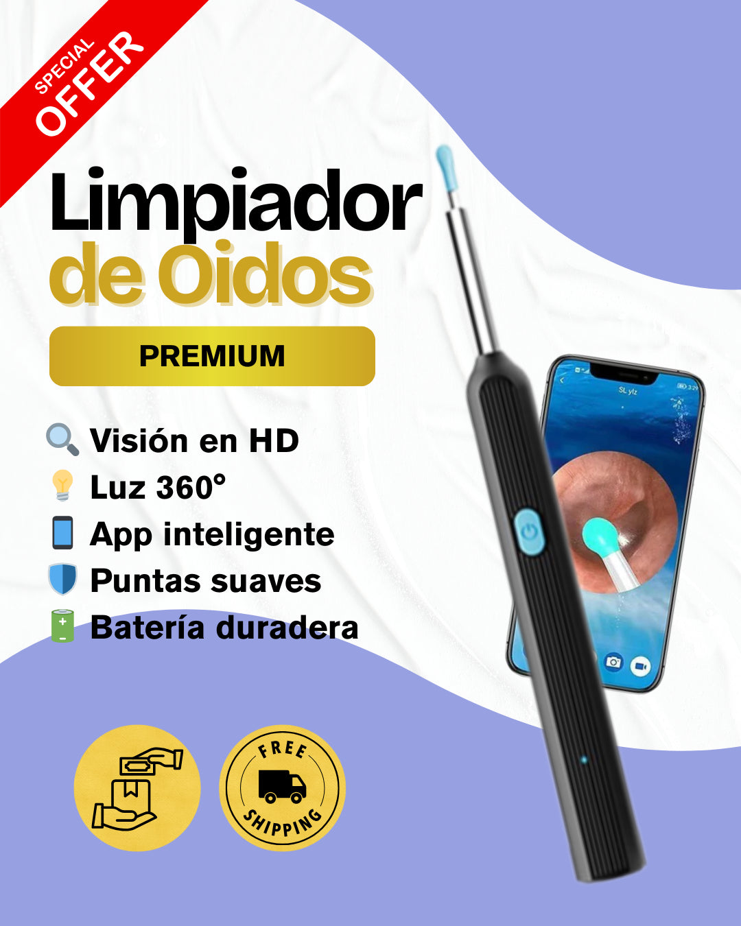 Limpiador Oidos Premium