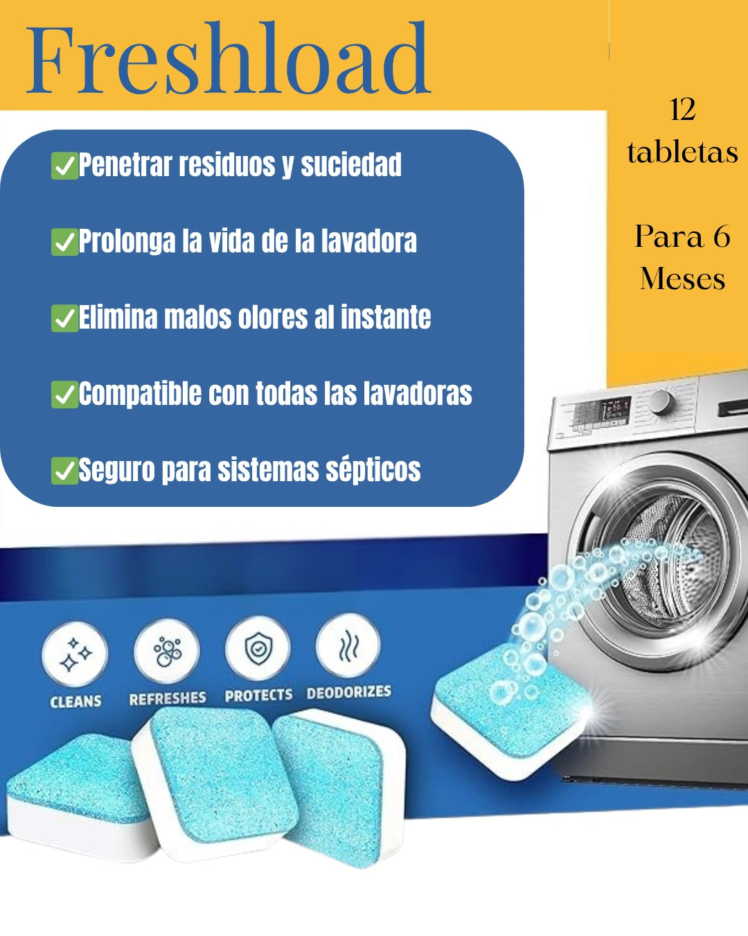 Freshload - Removedor de suciedad de lavadoras